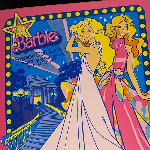 Barbie Toys Vintage Barbie Fashion Doll Trunk 04 Mattel 1977 Double